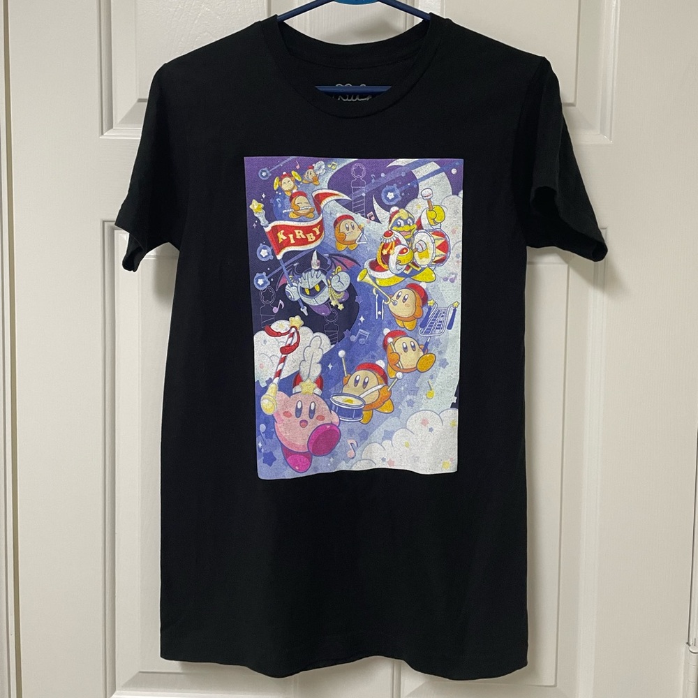 Kirby Marching Band Black Short Sleeve Graphic Tee